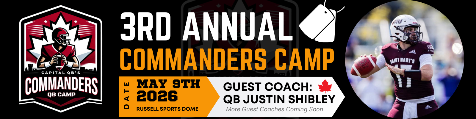 3rd Annual Commanders Challenge QB & REC Camp