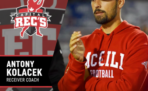 Receiver Coach Antony Kolacek
