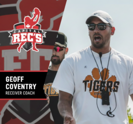 Receiver Coach Geoff Coventry