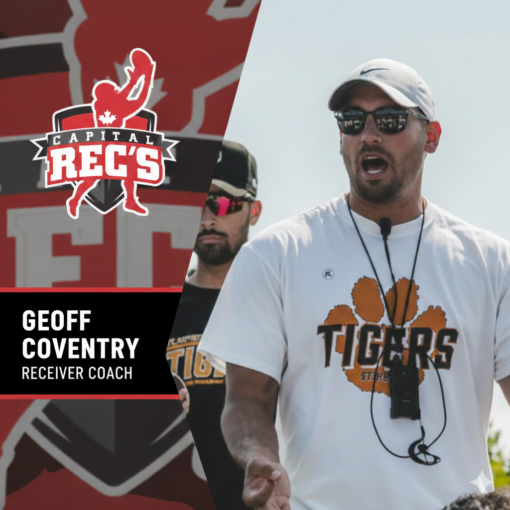 Receiver Coach Geoff Coventry