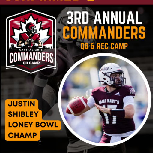 QB Justin Shibley confirmed attendance at Commanders Camp